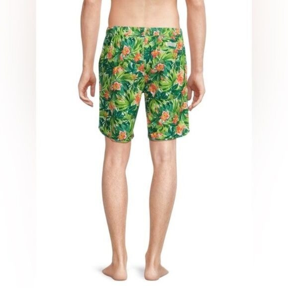 New FAIR HARBOR Hibiscus Swim Shorts in GREEN MULTI XXXL (Waist size 39 - 40) - Picture 3 of 12